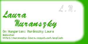 laura muranszky business card