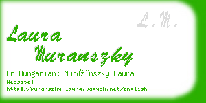 laura muranszky business card